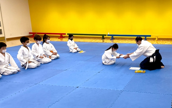 Elementary Aikido Club Students Promoted to Yellow Belt!