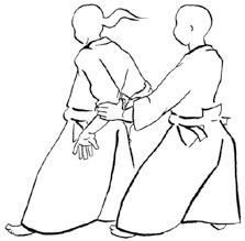 後ろ両肘取り(うしろりょうひじどり) Image